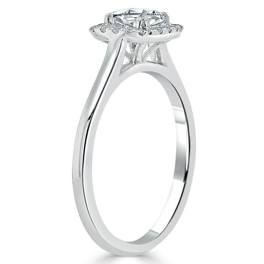 The Aurora — Cushion Lab Diamond Halo Engagement Ring II