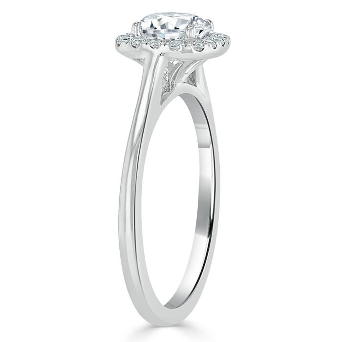The Aurora — Round Lab Diamond Halo Engagement Ring IV
