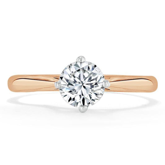 The Clara — Round Lab Diamond Solitaire Engagement Ring X