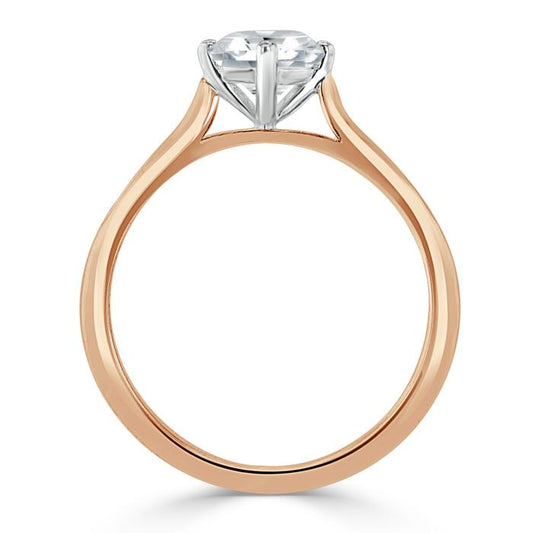 The Clara — Round Lab Diamond Solitaire Engagement Ring X