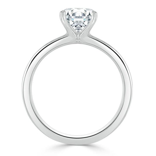 The Clara — Round Lab Diamond Solitaire Engagement Ring VIII
