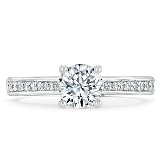 The Clara — Round Lab Diamond Solitaire Engagement Ring VII