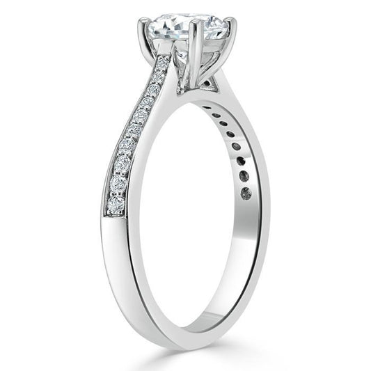 The Clara — Round Lab Diamond Solitaire Engagement Ring VII