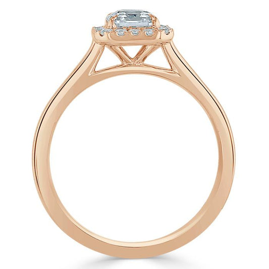 The Aurora — Asscher Lab Diamond Halo Engagement Ring III