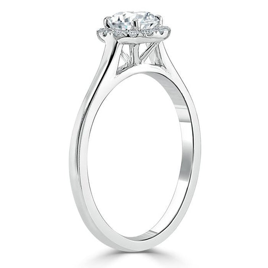 The Aurora — Round Lab Diamond Halo Engagement Ring III
