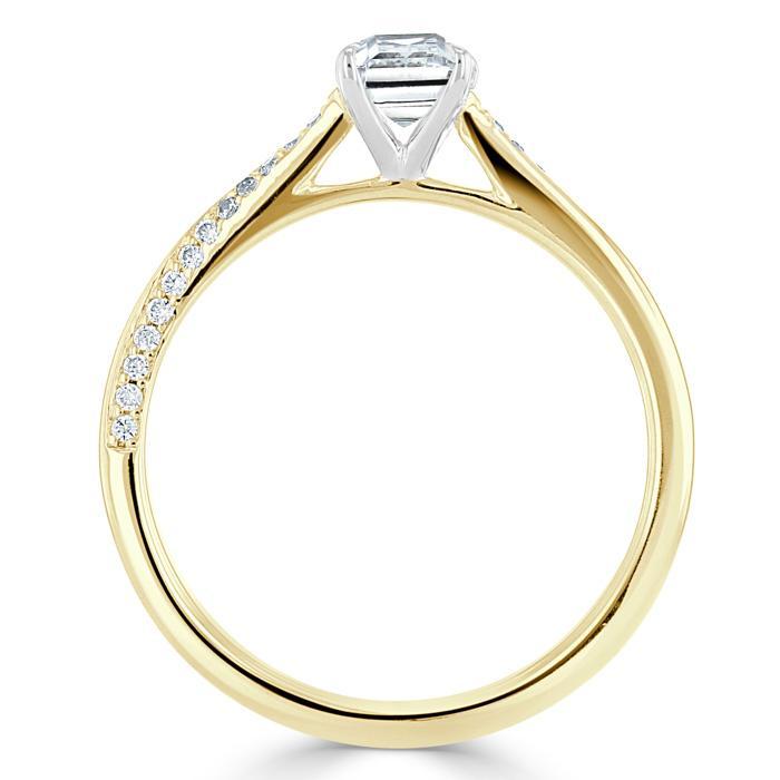 The Isla — Emerald Lab Diamond Solitaire Engagement Ring VI