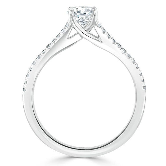The Olivia — Oval Lab Diamond Split-Shank Solitaire Engagement Ring II
