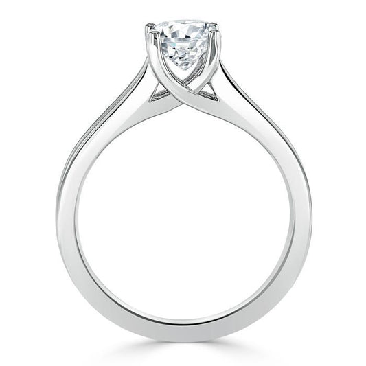 The Olivia — Oval Lab Diamond Split-Shank Solitaire Engagement Ring