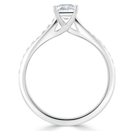 The Isla — Emerald Lab Diamond Solitaire Engagement Ring IV