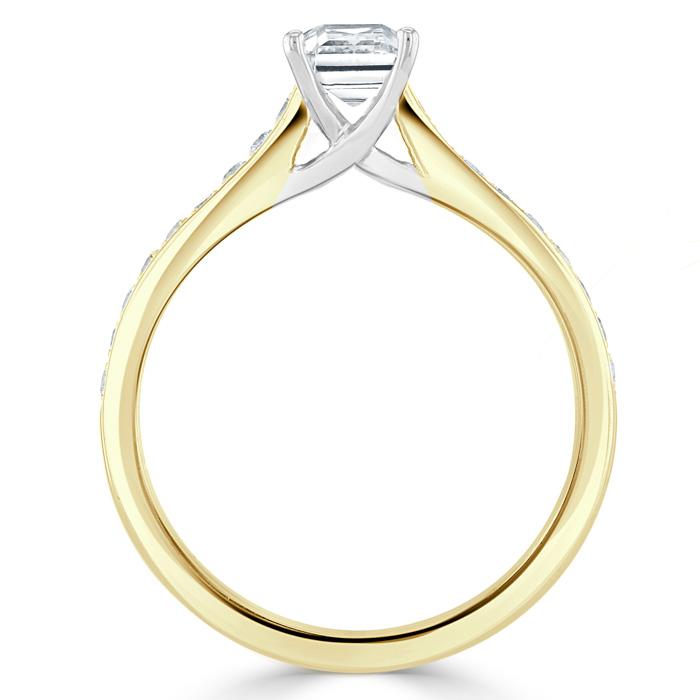 The Isla — Emerald Lab Diamond Solitaire Engagement Ring IV