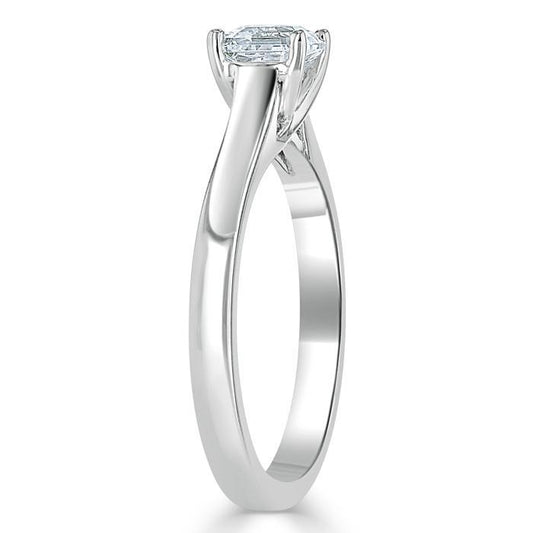 The Eva — Asscher Lab Diamond Solitaire Engagement Ring VII