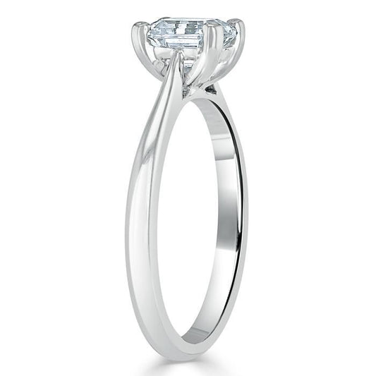 The Eva — Asscher Lab Diamond Solitaire Engagement Ring VI