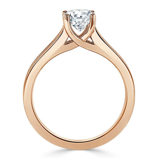 The Olivia — Asscher Lab Diamond Split-Shank Solitaire Engagement Ring