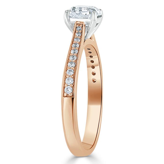 The Eva — Asscher Lab Diamond Solitaire Engagement Ring