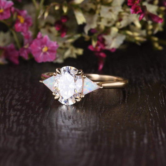 The Grace — Oval Lab Diamond Edwardian Engagement Ring II