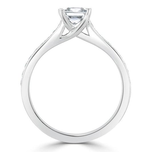 The Clara — Princess Lab Diamond Solitaire Engagement Ring VIII