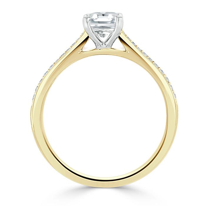 The Isla — Radiant Lab Diamond Solitaire Engagement Ring V