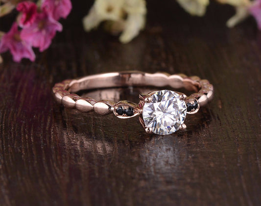 The Grace — Round Lab Diamond Vintage Engagement Ring VII