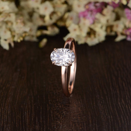 The Grace — Oval Lab Diamond Solitaire Engagement Ring