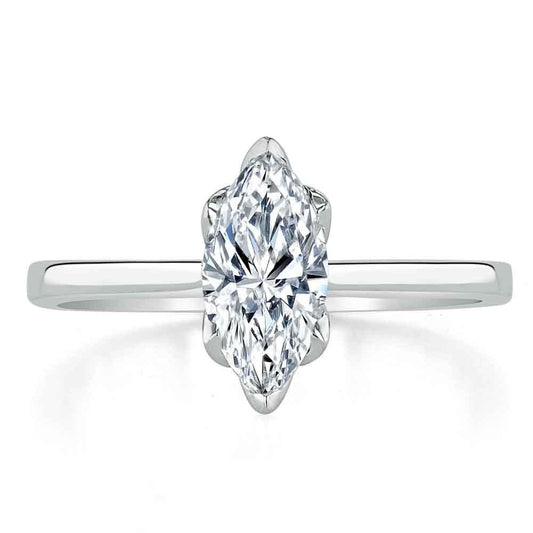The Juliet — Marquise Lab Diamond Solitaire Engagement Ring IV