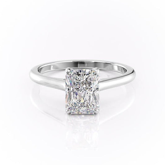 The Isla — Radiant Lab Diamond Secret Halo Engagement Ring V