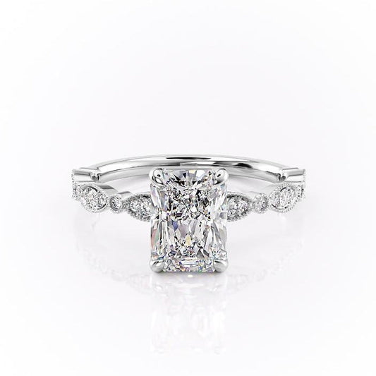 The Grace — Radiant Lab Diamond Vintage Engagement Ring III