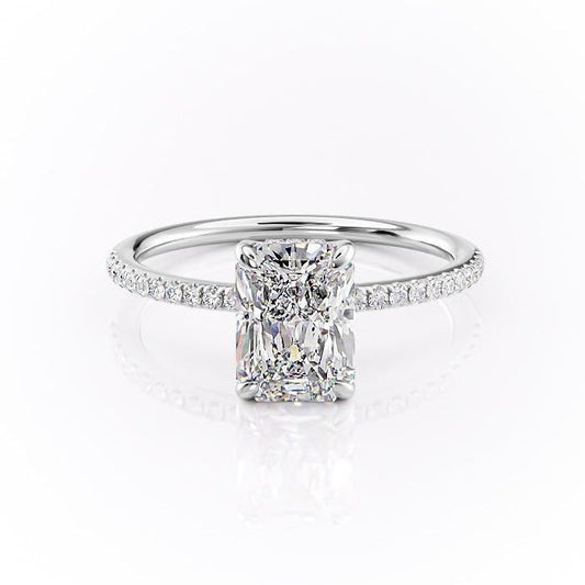 The Isla — Radiant Lab Diamond Secret Halo Engagement Ring IV