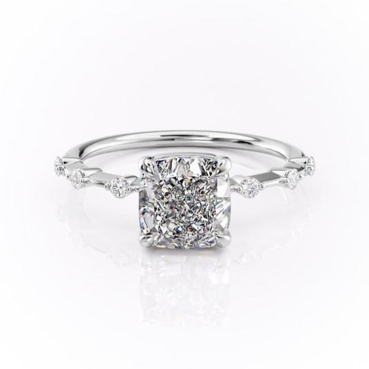 The Grace — Cushion Lab Diamond Vintage Engagement Ring II