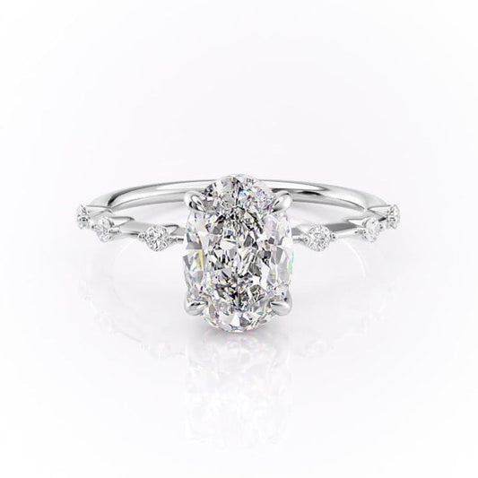 The Grace — Oval Lab Diamond Vintage Engagement Ring II