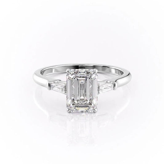 The Isla — Emerald Lab Diamond Solitaire Engagement Ring III