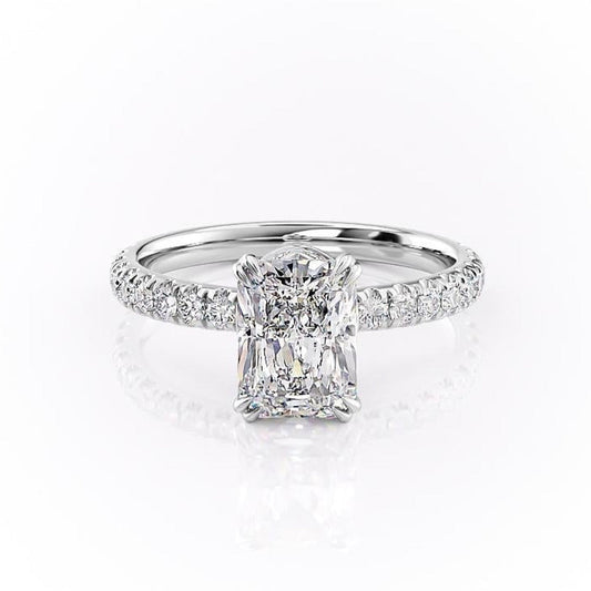 The Isla — Radiant Lab Diamond Side-Stone Engagement Ring II
