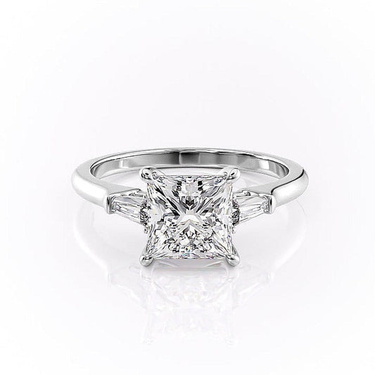 The Clara — Princess Lab Diamond Solitaire Engagement Ring II