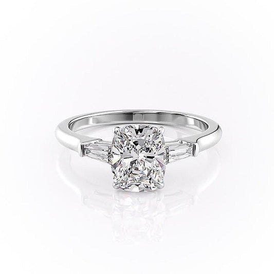 The Luna — Elongated Cushion Lab Diamond Solitaire Ring III