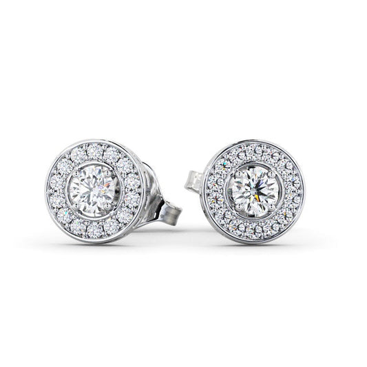 The Aurora Studs — Lab Diamond Halo Stud 0.40ct Each Earrings