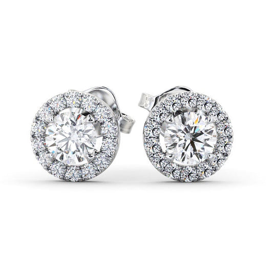 The Aurora Studs — Lab Diamond Halo Stud 0.70ct Each Earrings