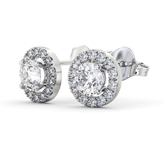 The Aurora Studs — Lab Diamond Halo Stud 0.70ct Each Earrings