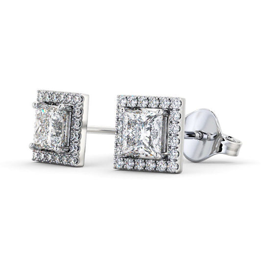 The Aurora Studs — Lab Diamond Halo Stud 0.65ct Each Earrings II