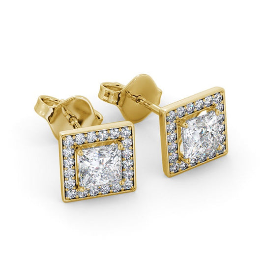 The Aurora Studs — Lab Diamond Halo Stud 0.65ct Each Earrings