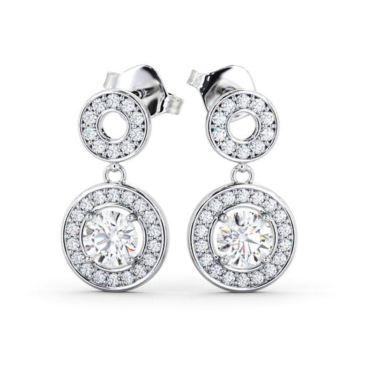 The Aurora Studs — Lab Diamond Halo Stud 0.80ct Each Earrings