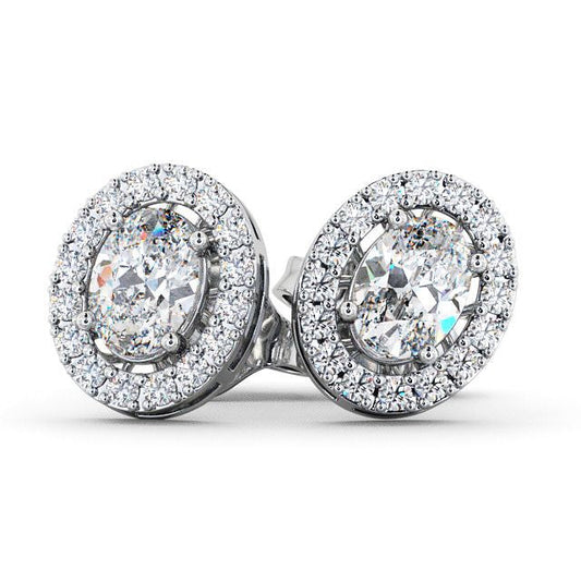 The Aurora Studs — Lab Diamond Halo Stud 1.45ct Each Earrings