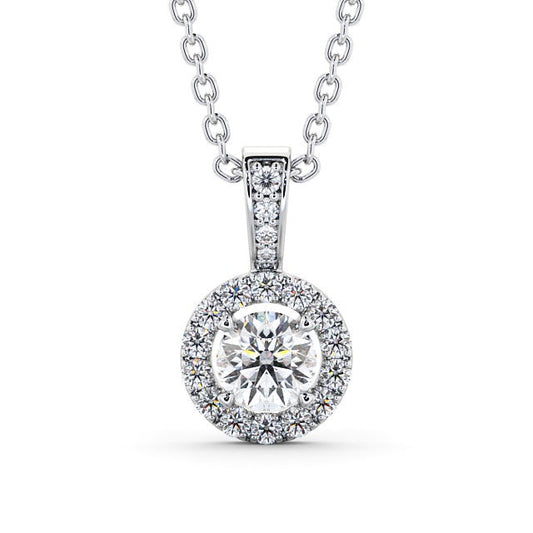 The Aurora Pendant — Lab Diamond Drop Necklace VIII