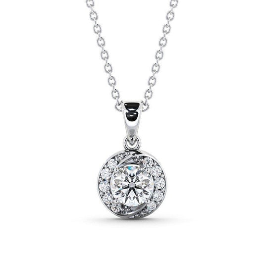 The Aurora Pendant — Lab Diamond Drop Necklace V