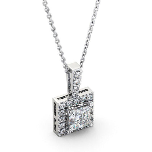 The Aurora Pendant — Lab Diamond Drop Necklace III