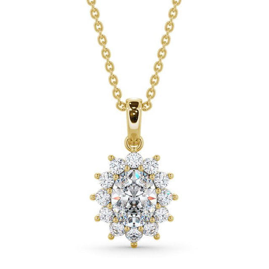 The Aurora Pendant — Lab Diamond Drop Necklace II