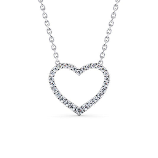 The Rose Pendant — Lab Diamond Heart Necklace 0.35ct