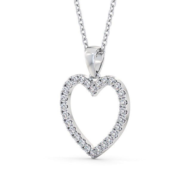The Rose Pendant — Lab Diamond Heart Necklace 0.70ct II