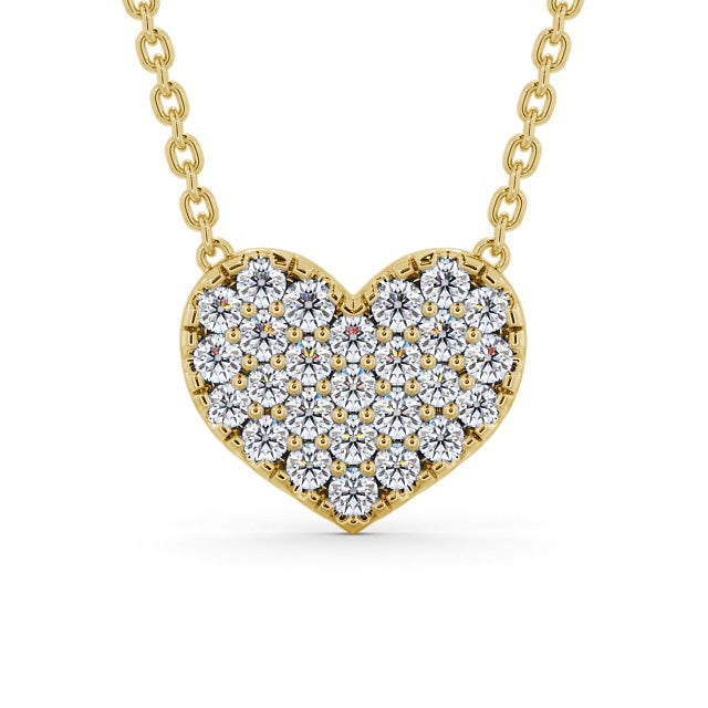 The Rose Pendant — Lab Diamond Heart Necklace 0.55ct