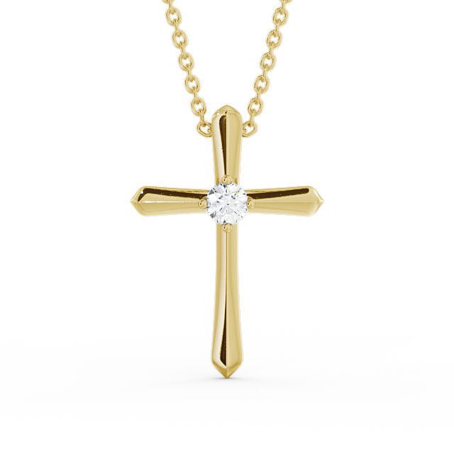 The Clara Pendant — Lab Diamond Cross Necklace 0.15ct