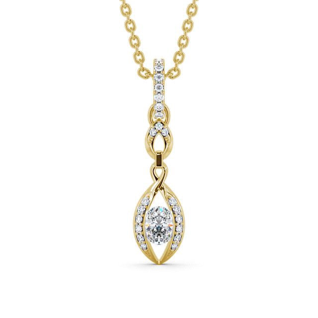 The Grace Pendant — Lab Diamond Vintage Drop Necklace 0.55ct
