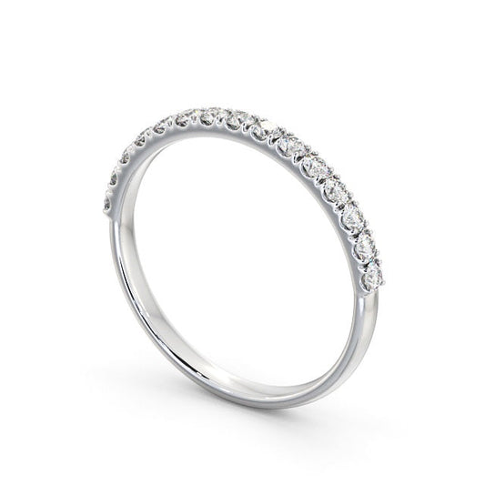 The Clara Band — Round Lab Diamond Classic Half Eternity Band V